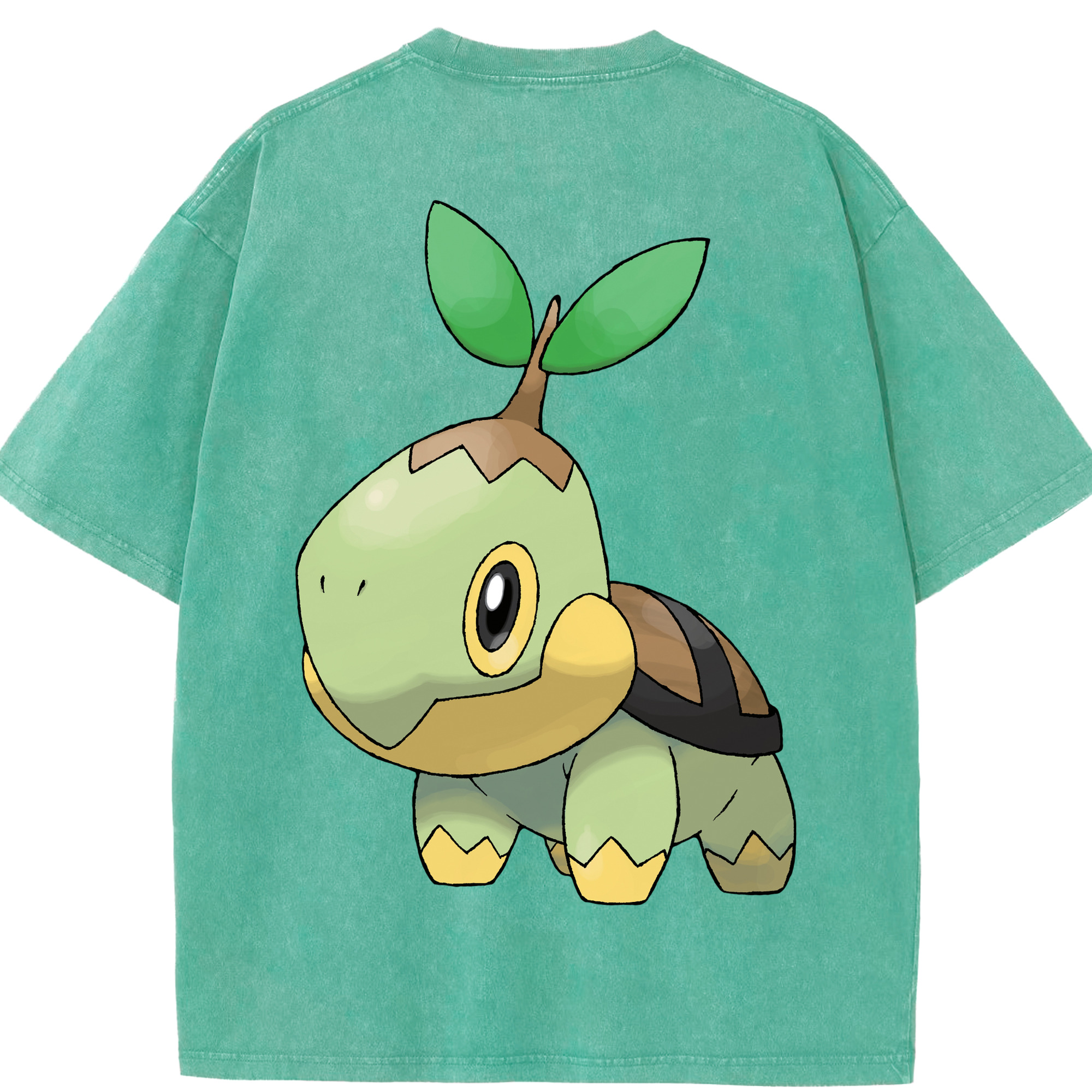 （画像用） ポケットモンスター Pokémon 綿100% ヴィンテージ風 半袖Tシャツ（背面プリント）